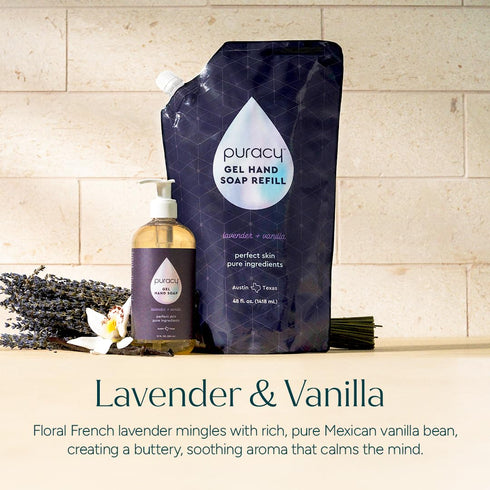 48 Puracy Organic Hand Soap, Professional Hand Washers We've All Become, Moisturizing Natural Gel Hand Wash Soap