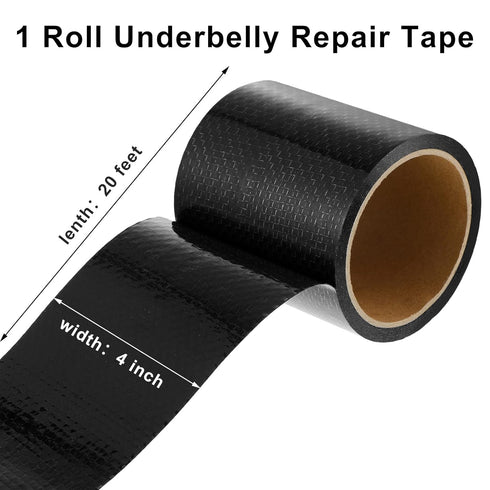 RV underbelly Material RV Underbelly Tape Mobile Home Underbelly Thick Tape Camper Travel Trailer Belly Tape Tear Repair Tape Sealing Permanent Adhesive Patch Waterproof Tape (4 Inches x 20 Feet)
