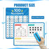 Dry Erase Number Line Whiteboard 9" x 12" 1-100 Double-Sided Math Practicing Chart for Kids, Classroom Supplies