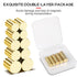 Small Magnets, 3 Different Size Golden Magnets, 50Pcs Tiny Circle Rare Earth Magnets Strong Neodymium Magnets for Whiteboard, Small Refrigerator Magnets for Crafts, DIY, Office Magnets