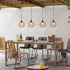 TWINKVILLA Bulb Ball-G50-2PK) Hanging Pendant Lights, Battery Operated Outdoor Chandelier with Warm White LED for Patio