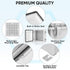 TICONN Waterproof Electrical Junction Box IP67 - ABS Plastic Enclosure with Hinged Cover and Mounting Plate