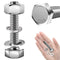 (20 Sets) 1/4-20x1-1/2" Hex Head Stainless Steel Bolts and Nuts | 304 Stainless Steel with Washers, Fully Threaded