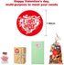 Outus 500 Pcs Valentine Stickers - Valentine's Day Decoration Rolls for Party Gift Exchange Sealing