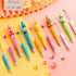 Crtiin 50 Pieces Beadable Pen Bulk, Black Ink Beaded Ballpoint Pens with 50 Refills for DIY Gift Kids Office Supplies