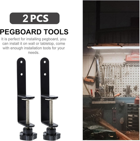 ULTECHNOVO Hanger Hooks, Metal Pegboard Hooks Set for Garage Office Kitchen Storage Craft Hooks