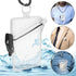 Transparent Clear Waterproof ID Card Badge Holder Case, Vertical Holders with Lanyard and Keychain for Office Supplies