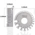 Metal Sheet Thickness Gauge & Dual-Sided Round Metal Sheet Gauge, Stainless Steel Wire Thickness Measurement Tool