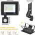 50W 5500LM IP65 Plug in Motion Sensor Lights Outdoor, Motion Flood Light Dusk to Dawn, Waterproof Led Security Light