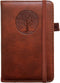 Small Pocket Leather Journal Notebook Mini (Brown)