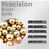 50Pcs H62 1/2"(12.7mm) Precision Brass Balls Solid Brass Balls Diameter Excellent Conductivity for Industrial Equipment