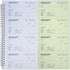 IWIZPRINT 2-Part 5-1/2" 11" 200 Sets 4 Copies(1-Pack) Money and Rent Receipt Book Carbonless x Spiral Bound per Book