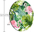 Watercolor Tropical Palm Tree with Flamingo Mousepad, Custom Round Mouse Pad 7.9 x 7.9 x 0.12 Inch