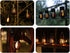 2 Pack Solar Outdoor Lights Simulation Flame Chandelier Decorative Hanging LED Round Ball Lights Solar Garden Lights