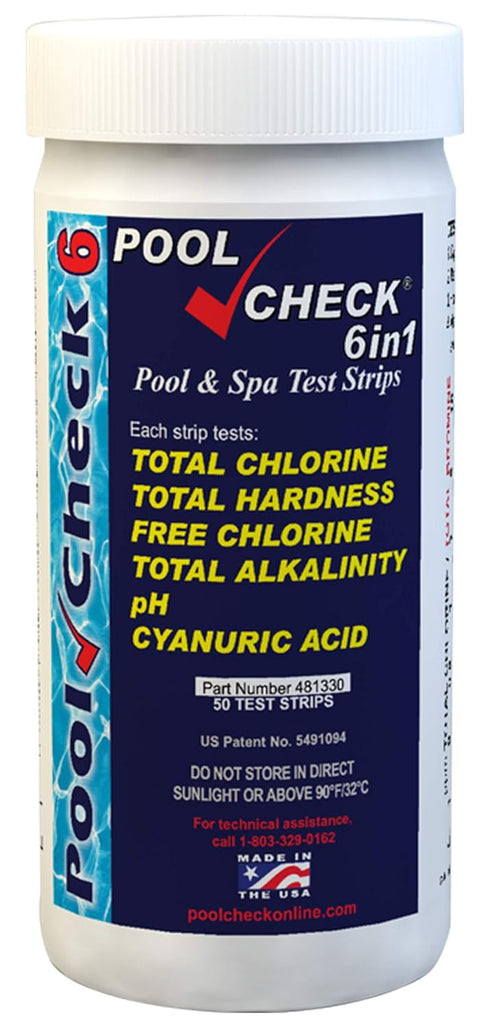 Industrial Test Systems 481330 6 in 1 Pool Check for Water Quality Testing