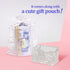 TISHAA Bling Business Card Holder Stand, Luxury Display Pocket Case for Office Desk Organizer with White Crystal