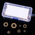 Brass Flat Washer Gasket Kit, 210 Pieces Assortment for M3, M4, M5, M6, M8, M10, M12 Screws and Bolts