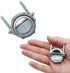 4 Pcs Zinc Clamp Type Cable Connectors, 3/4 Inch Clamp Fittings for Metallic Conduit Protect Cables