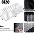 Ctosree Acrylic File Organizer for Desk, Vertical File Holder with 15 Compartments, Desktop Mail Organizer for Home