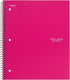 Five Star Spiral Notebooks, 3 Subject, Wide Ruled, 150 Sheets, 10-1/2" x 8", Assorted Colors, 6 Pack (73449)