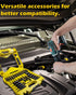 Tugote 61PCS Set 1/4'' Nutsetter, S2 Impact Nut Driver - Magnetic Deep Nut Drivers for Drills Metric & SAE, Socket