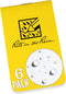 Rite in the Rain Weatherproof On The Go Wallet Notebook, 2" x 3.375", Yellow Cover, Blank Pages, 6 Pack (No. OTG371L)