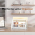 SUPEASY Mail Organizer, Desktop File Holder with 3-Slot, Mesh Metal Countertop Letter Sorter for Office