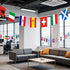 International Flags of The World Pennant Bunting - 100 Countries Flag Banner for Themed Parties
