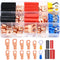 Twidec 110PCS Battery Cable Ends AWG 2-16 Copper Wire Lugs, Ring Terminals Connectors with Heat Shrink N-067