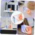 Small Gradient Color Tape Holder, Mini Desktop Office Tape Dispenser, Packing Cutter (Red and Blue Mini Stickers)