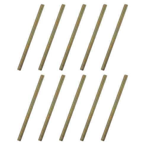 uxcell 60pcs Fully Threaded Rods 5/16 x 5 Inch Carbon Steel All Thread Studs for Furniture Garden Railing