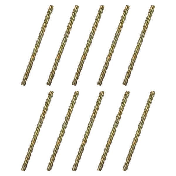 uxcell 60pcs Fully Threaded Rods 5/16 x 5 Inch Carbon Steel All Thread Studs for Furniture Garden Railing