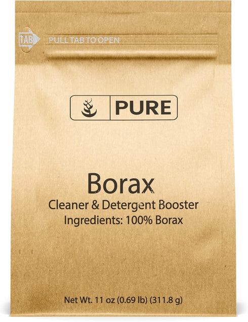 Borax by Pure Original Ingredients, 11 oz, Sodium Borate, Multipurpose Cleaning Agent