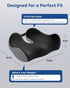 Tailbone Feagar Seat Cushion - Office Chair Cushion for Hip, Sciatica & Pain Relief - Memory Foam Pressure Relief Seat