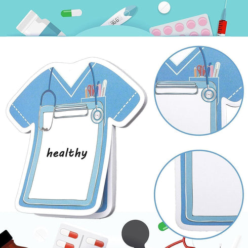 Sepbyxw 16 Pack Mini Funny Nurse Sticky Notes Nursing Student Essentials School Nurse Gifts Nurse Stationary Sticky