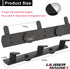 ULIBERMAGNET Magnetic Coat Hooks,Heavy Duty Magnetic Rack,Strong Rubber Magnetic Hanger for Refrigerator,Metal Cabinet,Door,Hanging Coat, Towel, Bag, Scarf, Helmet(Matte Black/3 Hooks) by ULIBERMAGNET