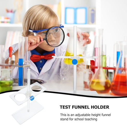Healvian Adjustable Chemistry Laboratory Stand Set, Utensils Lab Stand Rack for Funnel, Metal Funnel Tool Stand