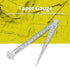 Taper Gap Gauge, TOPINCN Stainless Steel Depth Ruler Hole Inspection Tool for Dimensional Measurement