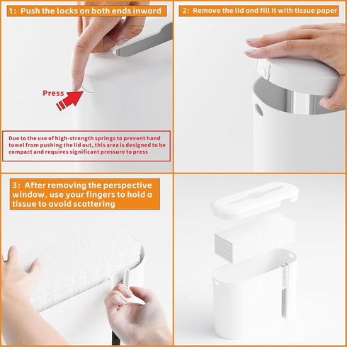 Yieach Countertop,Home,Bathroom Commercial Touchless Paper Towel Dispenser for and Kitchen,White Multifold Paper Towel