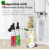 Glass Dropper Pipettes Compatible with SodaStream Bubly Bubbly Drops Flavors for Soda Stream Accessories (Black, 6Pcs)