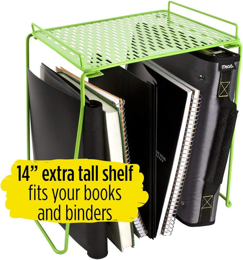 Five Star Locker Accessories - Extra Tall Locker Shelf, Holds up to 100 Lbs, Fits 12" Width Lockers, Lime