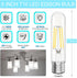 Bulb Dimmable 4000K 6W, 60 E26 Bulbs, T10 Bulbs 90+CRI 600LM, 6 Pack GvvooHome Tubular LED Edison Neutral White, watt