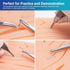 Alcedo Suture Practice Kit for Medical Students | Complete 32 Piece Kit with Durable Suturing Pad and Tools
