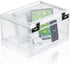 Lock Box with Locker, Lockable Cabinet for Office, School, Home Personal Items Safe, Medicine Organizer, Clear