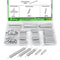 Extension Spring Assortment Kit 100PCS - 5 Different Sizes Zinc Plated for Home Repairs & DIY