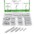 Extension Spring Assortment Kit 100PCS - 5 Different Sizes Zinc Plated for Home Repairs & DIY