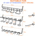 16 Pack Pegboard Utility Hooks, Peg Board Holders for Screwdriver Multi Tool Accessories, Fit 1/4" & 1/8" Pegboards