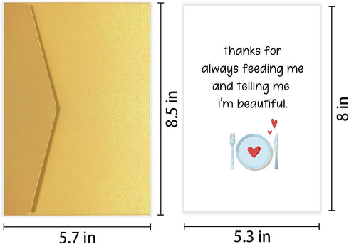 Goroar Funny Valentines Day Card for Him, Humor Valentines Day Card Gift for Boyfriend, Anniversary Card from Wife