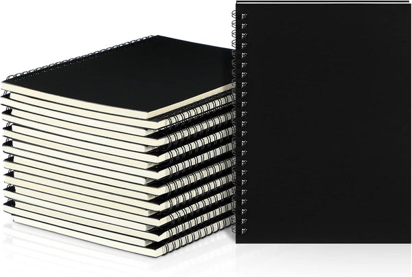 Yahenda Spiral Notebook Bulk, A5 College Ruled Journals, 8.3 x 5.5 Inch, 18 Pcs Thick Paper Notebook