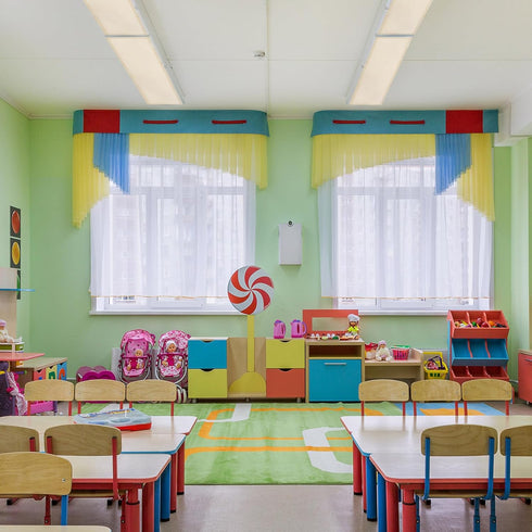 4 1 4 8 Pcs x Feet Fluorescent Covers for Ceiling Lights Magnetic Ceiling Light Cover with Magnets for School Classroom